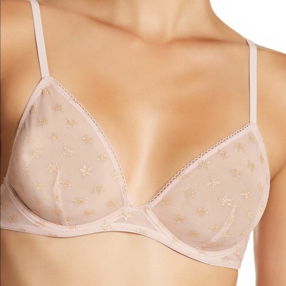 Free People Other - Free People Bra Underwire Bralette Gold Stars